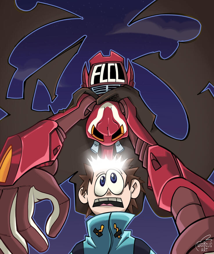 My guest illustration from the FLCL reanimated collab